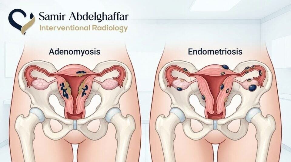 الفرق بين التغدد الرحمي وبطانة الرحم المهاجرة