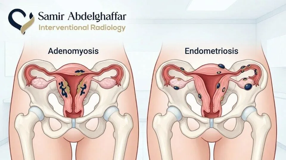 الفرق بين التغدد الرحمي وبطانة الرحم المهاجرة
