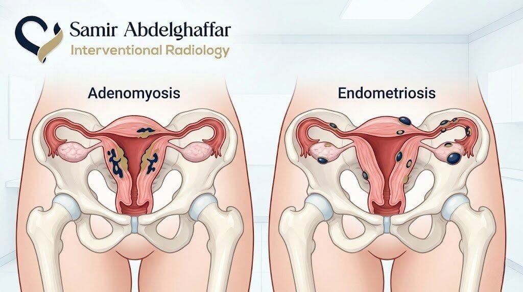 الفرق بين التغدد الرحمي وبطانة الرحم المهاجرة