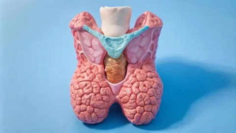 شكل الورم الحميد في الغدة الدرقية