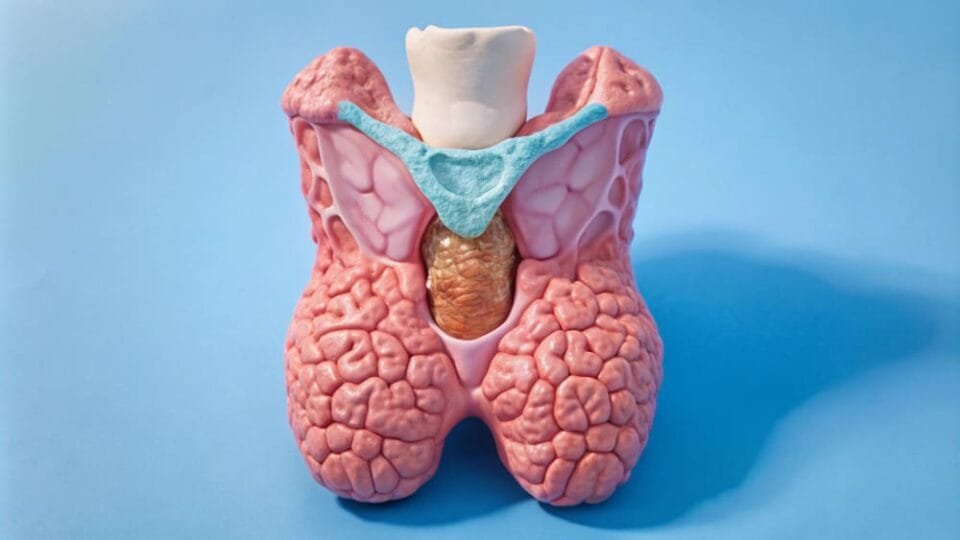 شكل الورم الحميد في الغدة الدرقية