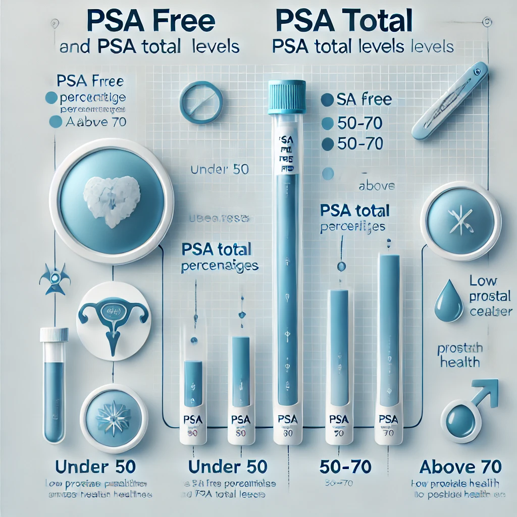 النسبة الطبيعية تحليل psa free والمستويات