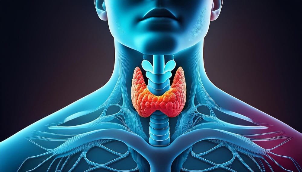 شكل الورم الحميد في الغدة الدرقية