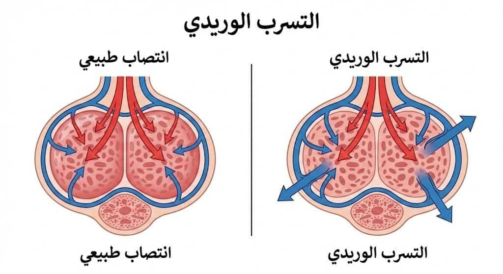 التسرب الوريدي بالصور