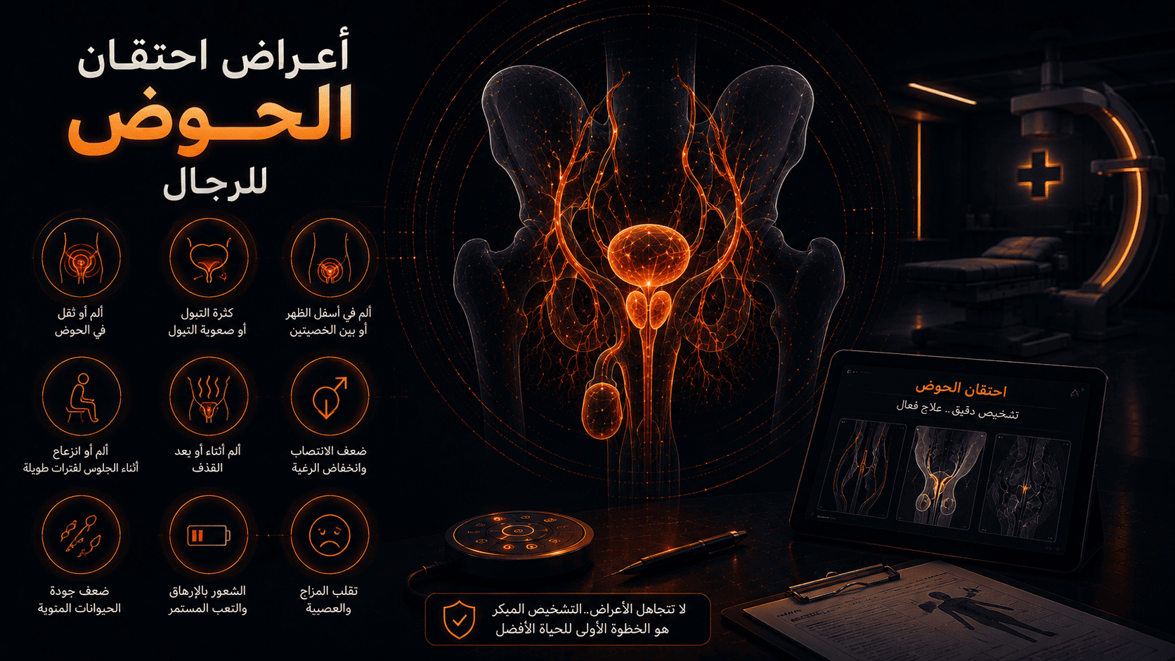 أعراض احتقان الحوض للرجال 2 أعراض احتقان الحوض للرجال