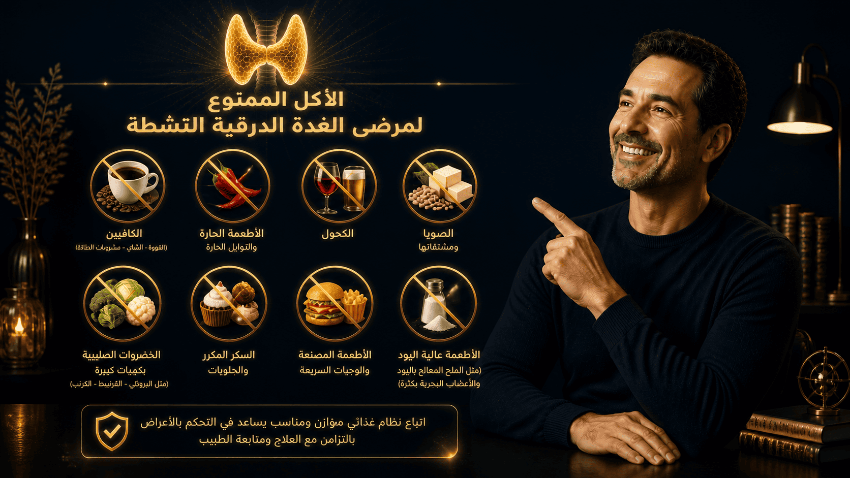 الأكل الممنوع لمرضى الغدة الدرقية النشطة 2 الأكل الممنوع لمرضى الغدة الدرقية النشطة