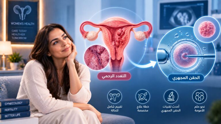 التغدد الرحمي والحقن المجهري: من الألم إلى الأمل