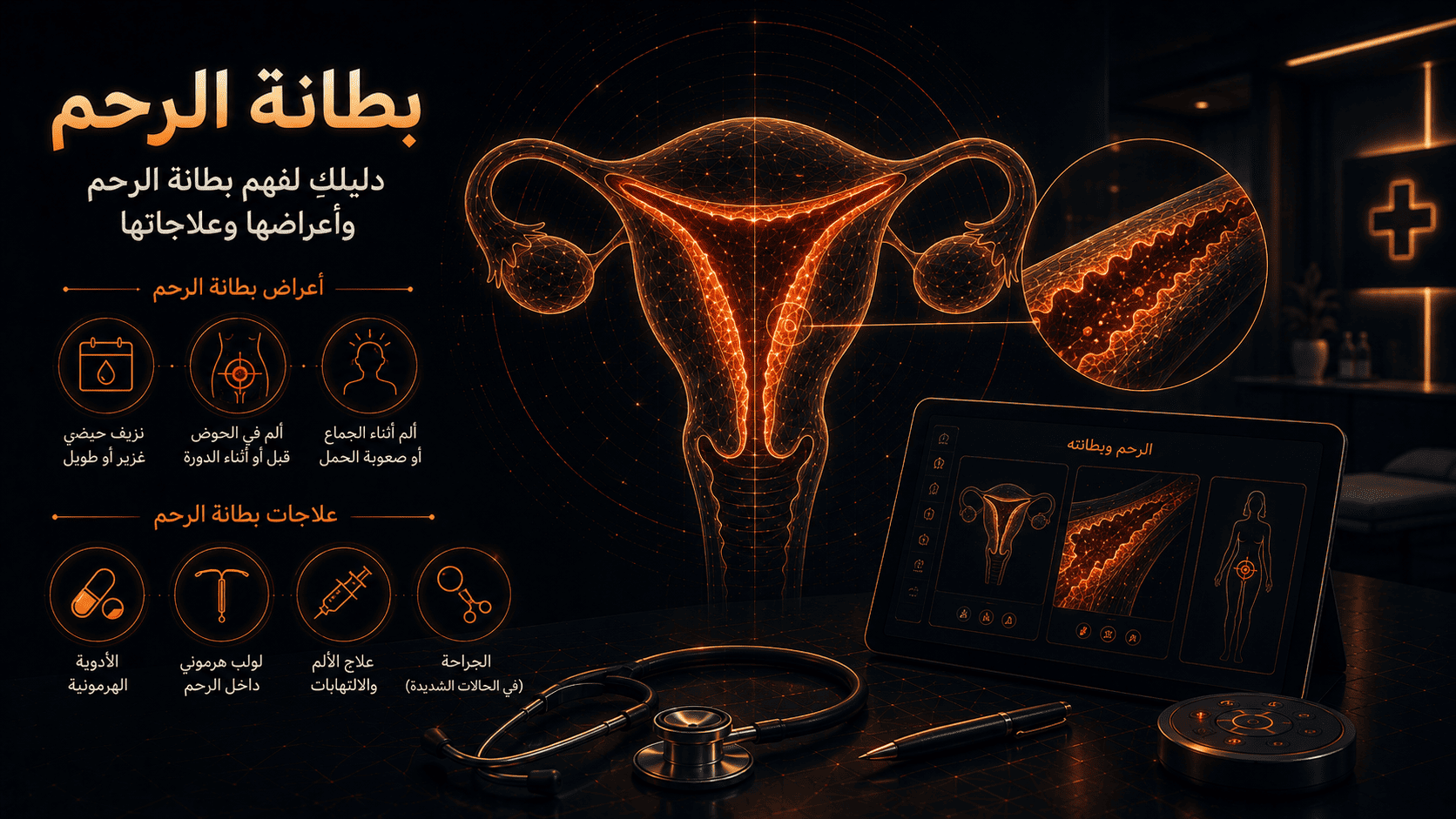 بطانة الرحم: دليلكِ لفهم بطانة الرحم وأعراضها وعلاجاتها