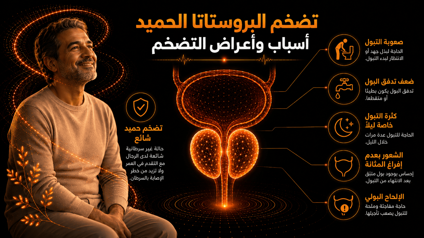 تضخم البروستاتا الحميد - اسباب و اعراض التضخم 2 تضخم البروستاتا الحميد - اسباب و اعراض التضخم