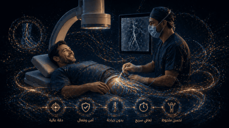 علاج التسرب الوريدي بالاشعة التداخلية