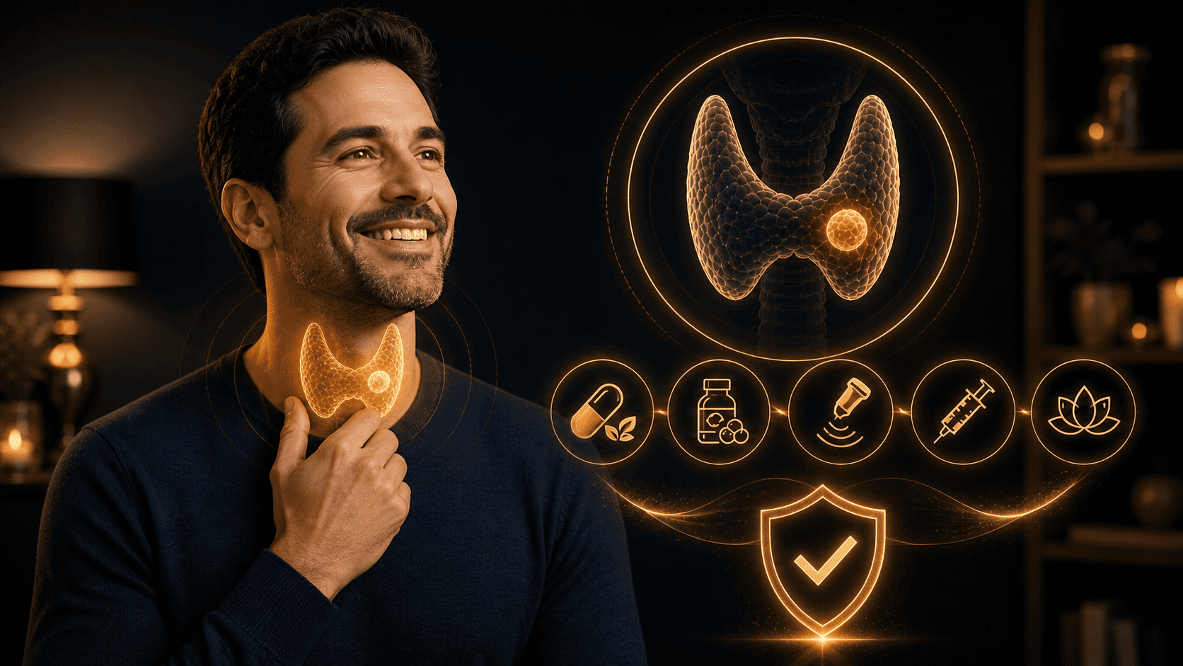علاج عقد الغدة الدرقية بدون جراحة 2 علاج عقد الغدة الدرقية بدون جراحة