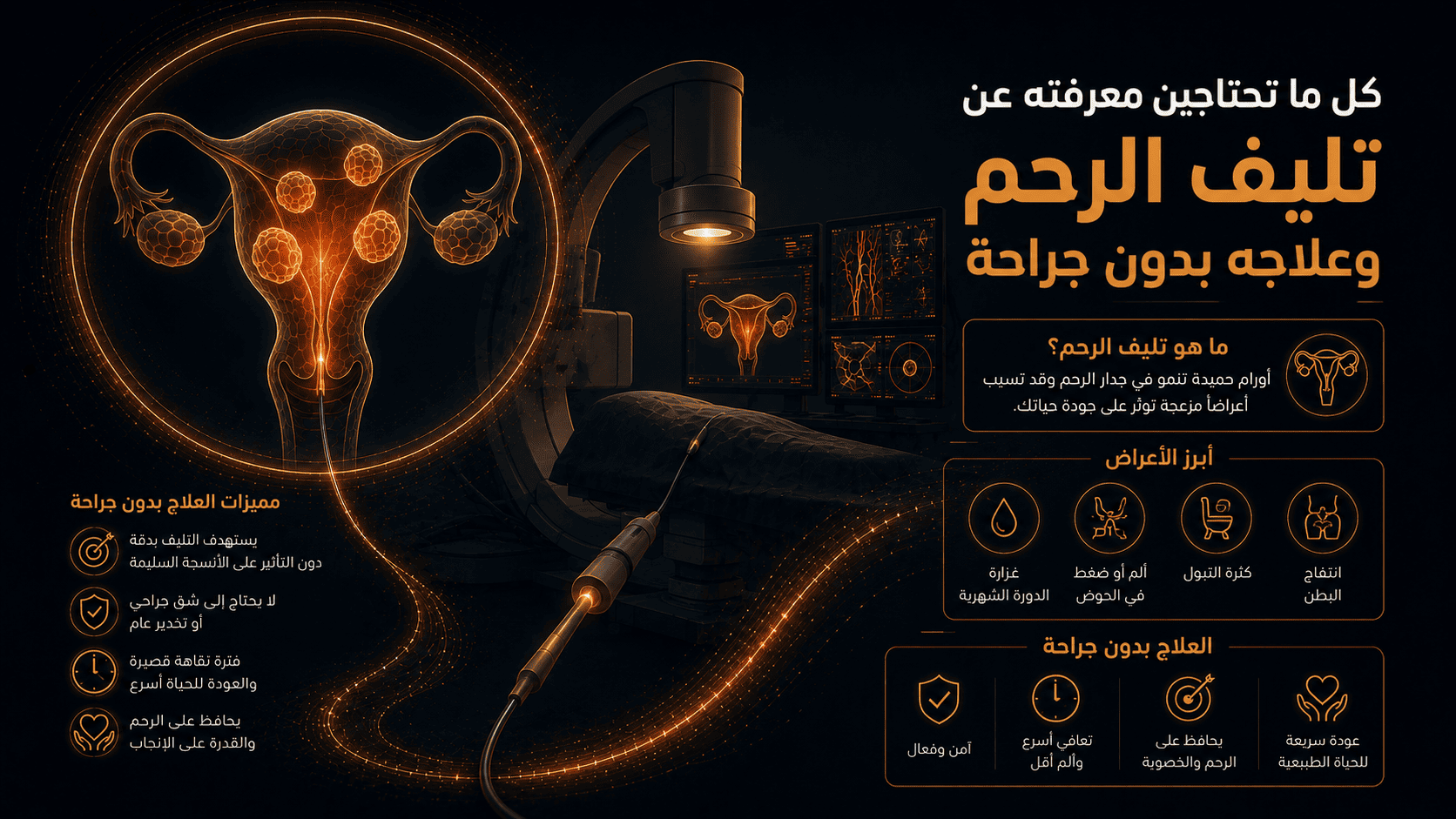 كل ما تحتاجين معرفته عن تليف الرحم وعلاجه بدون جراحة