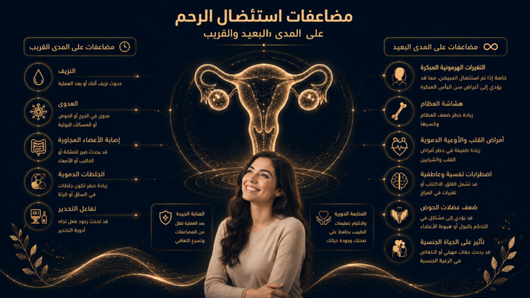 مضاعفات استئصال الرحم على المدى البعيد