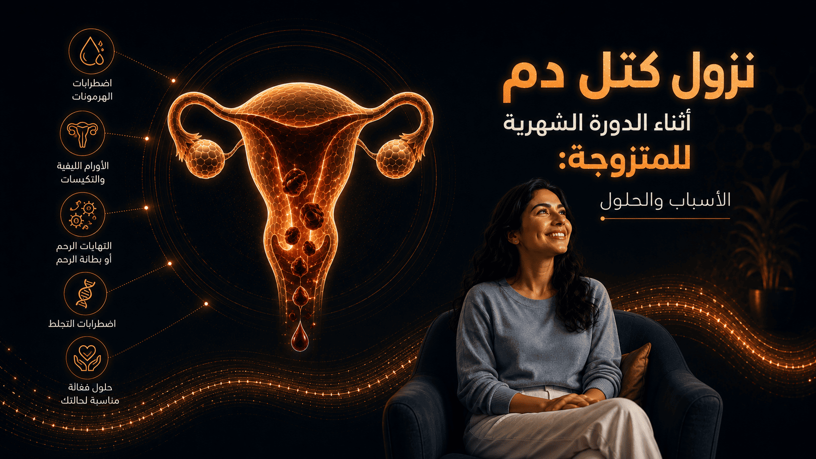 كتل دم الدورة الشهرية