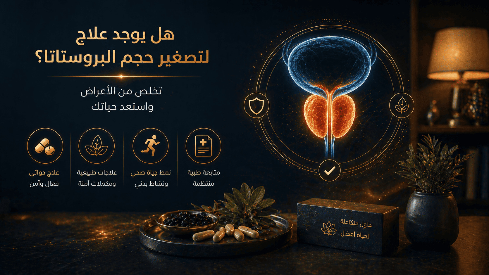 هل يوجد علاج لتصغير حجم البروستاتا؟ تخلص من الأعراض واستعد حياتك 1 هل يوجد علاج لتصغير حجم البروستاتا؟ تخلص من الأعراض واستعد حياتك
